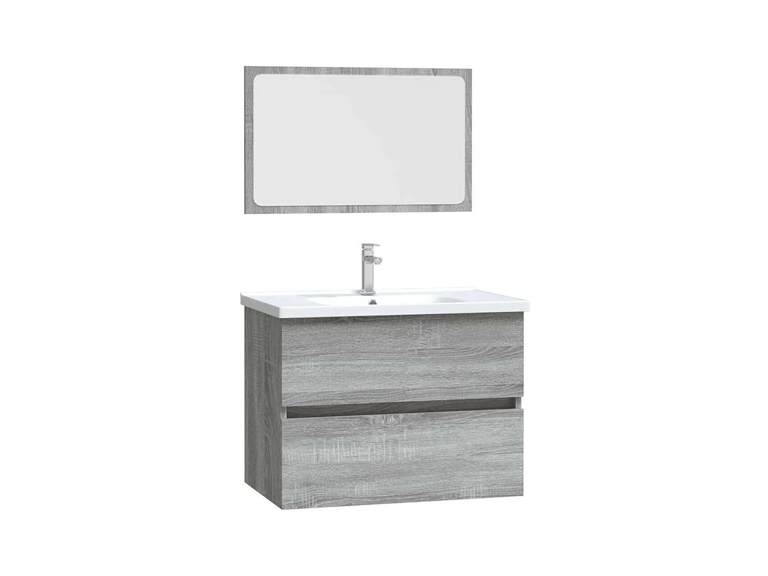 Set di mobili da bagno Sonoma Grey da 2 pezzi