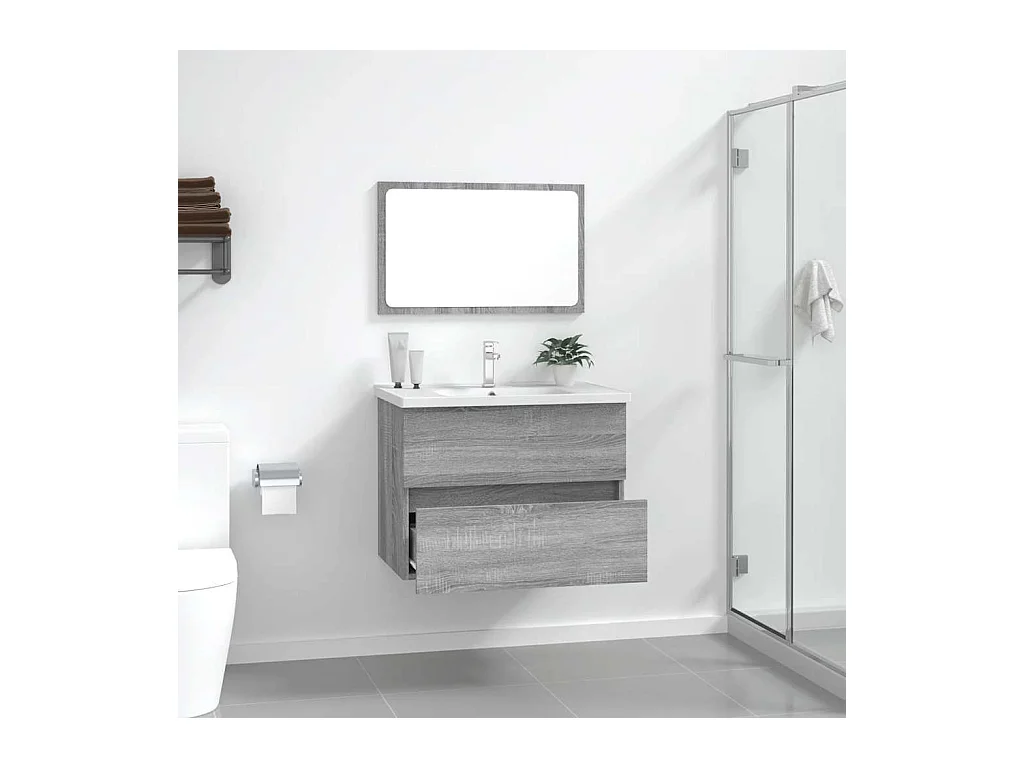 Set di mobili da bagno Sonoma Grey da 2 pezzi
