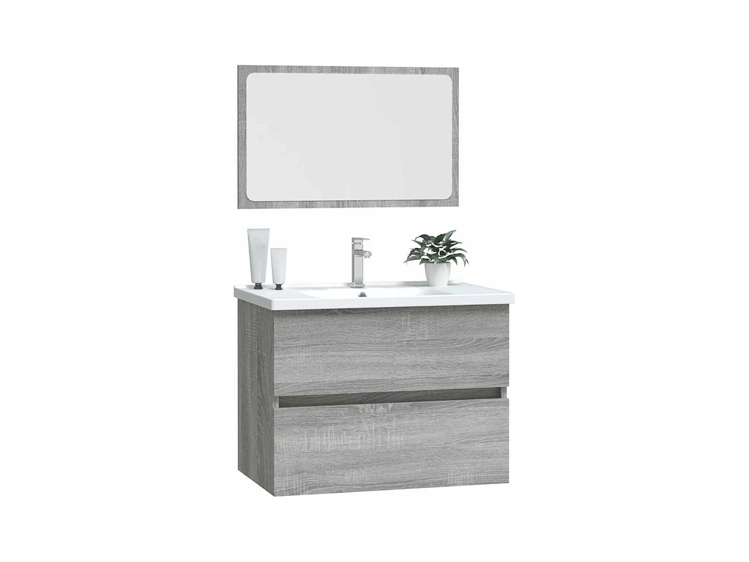 Set di mobili da bagno Sonoma Grey da 2 pezzi