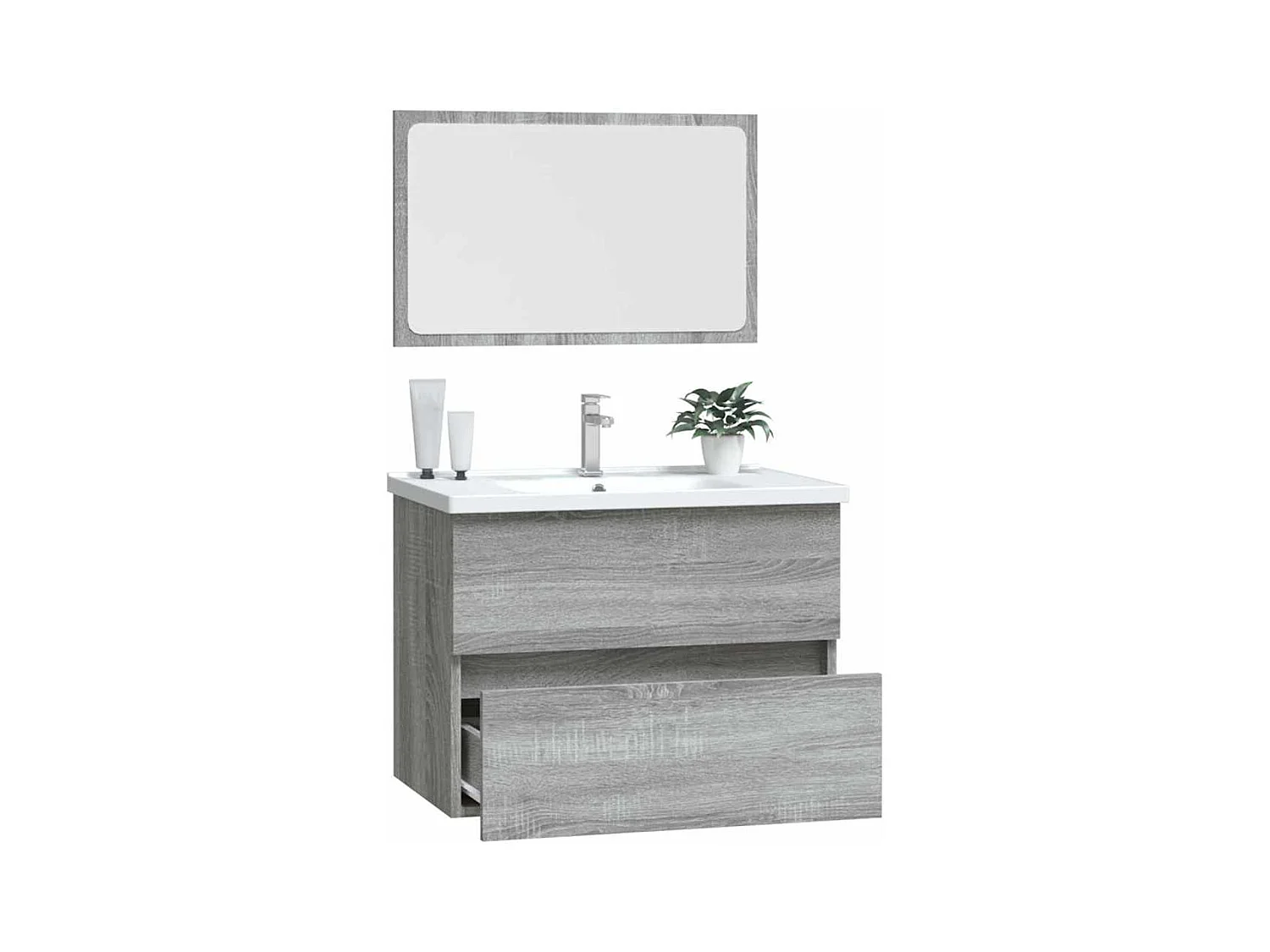 Set di mobili da bagno Sonoma Grey da 2 pezzi
