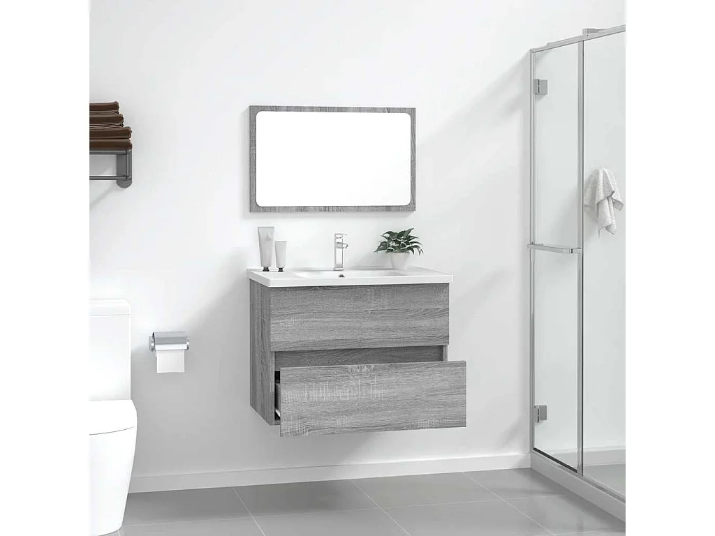Set di mobili da bagno Sonoma Grey da 2 pezzi