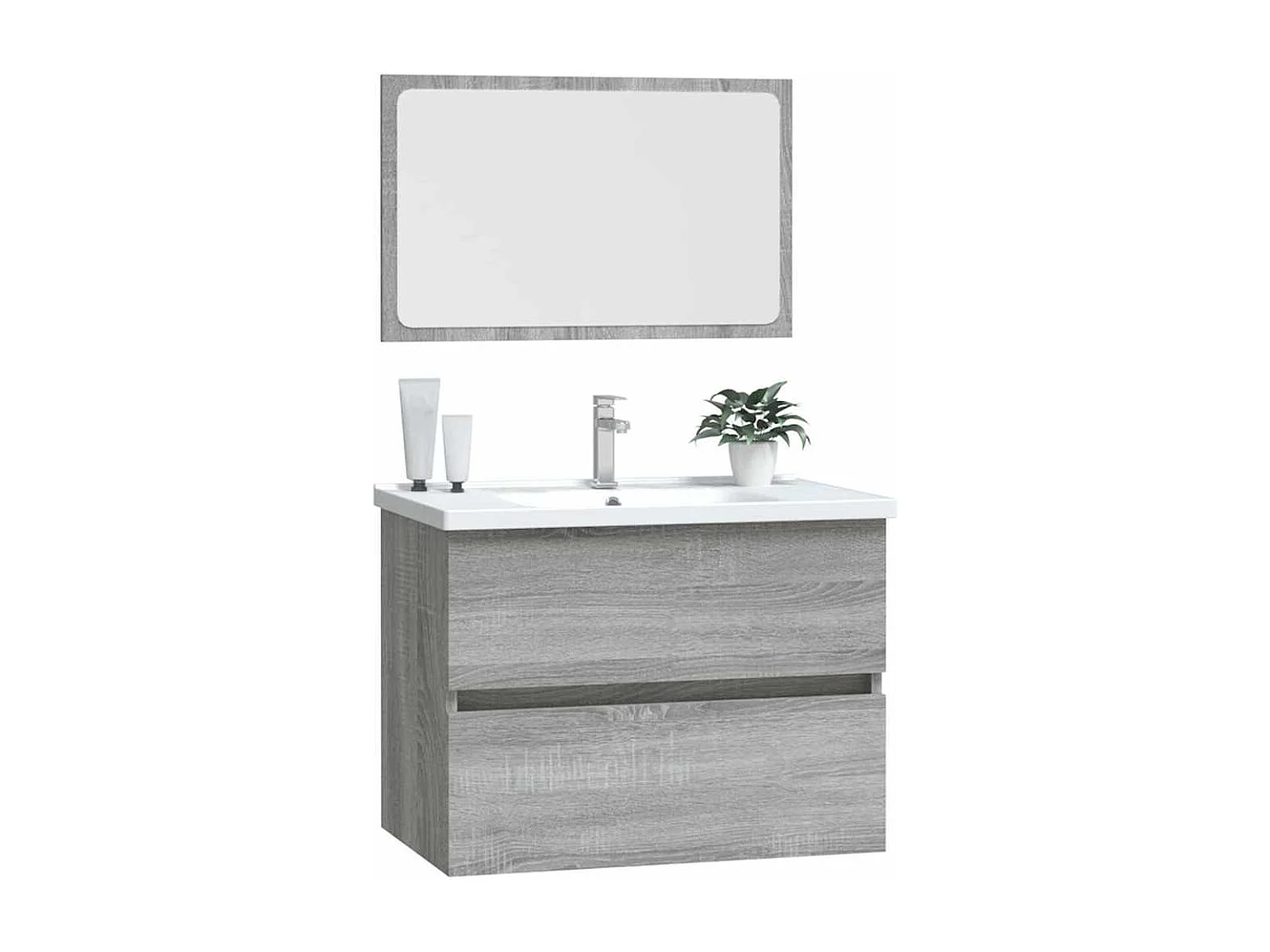 Set di mobili da bagno Sonoma Grey da 2 pezzi
