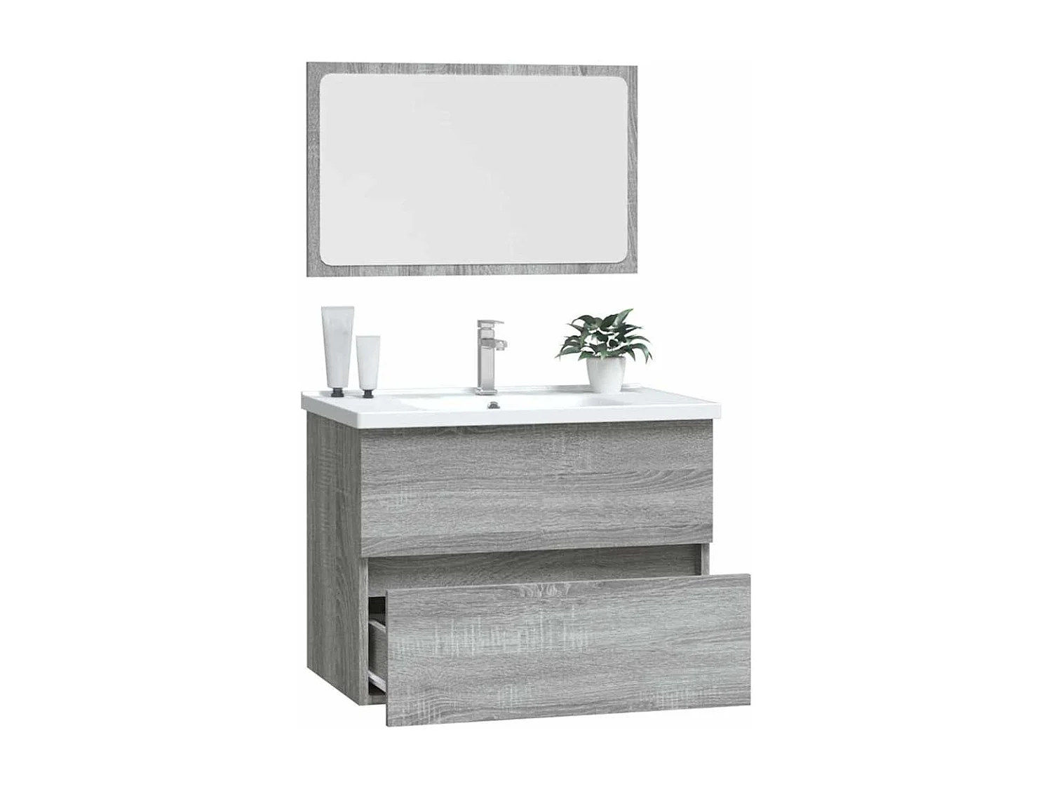 Set di mobili da bagno Sonoma Grey da 2 pezzi