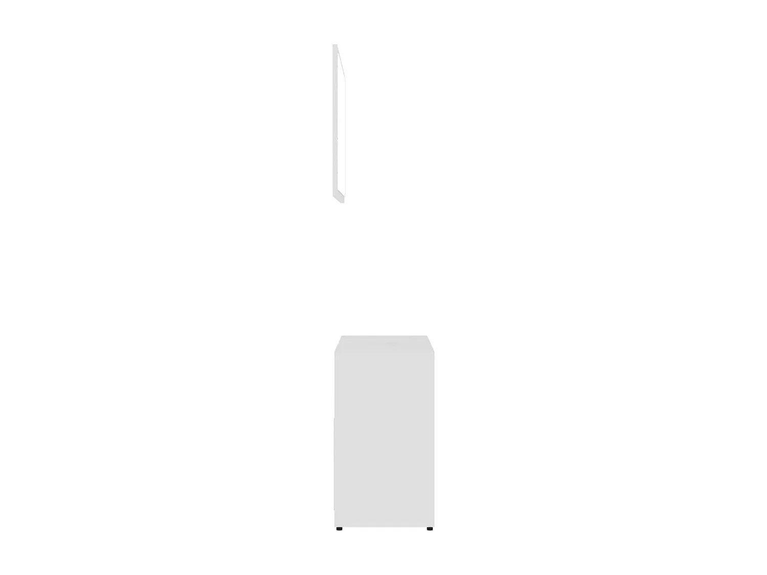 Ensemble de meubles de bain 3 pcs Blanc Bois d'ingénierie