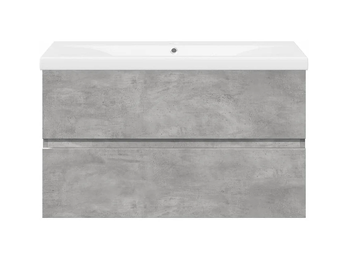 2-delige badkamermeubelset betongrijs