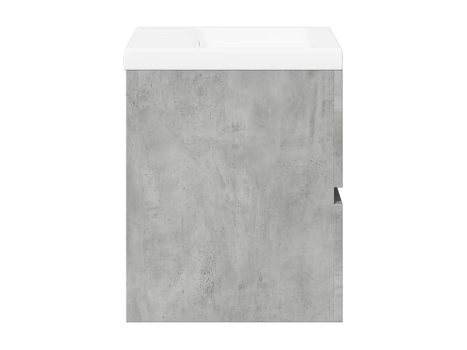 Set di mobili da bagno 2 pezzi grigio cemento