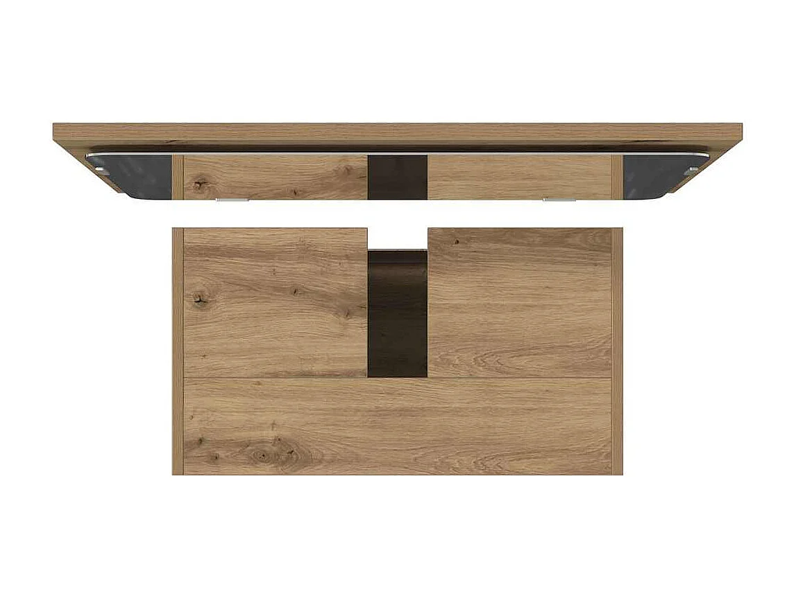 Ensemble de meubles salle de bain 2 pcs bois d'ingénierie