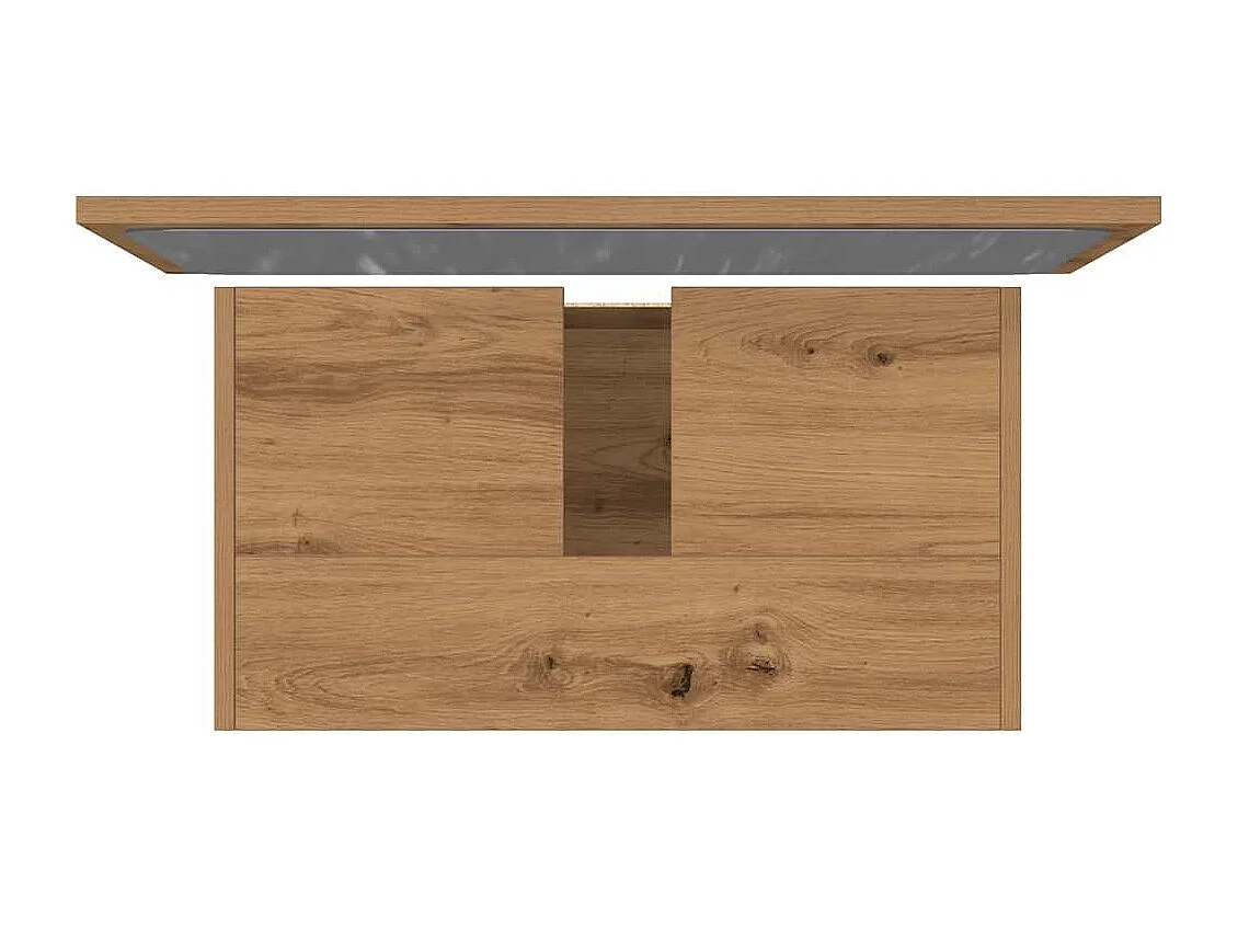 Ensemble de meubles salle de bain 2 pcs bois d'ingénierie