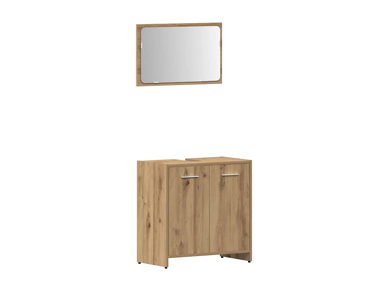 Ensemble de meubles salle de bain 4 pcs bois d'ingénierie