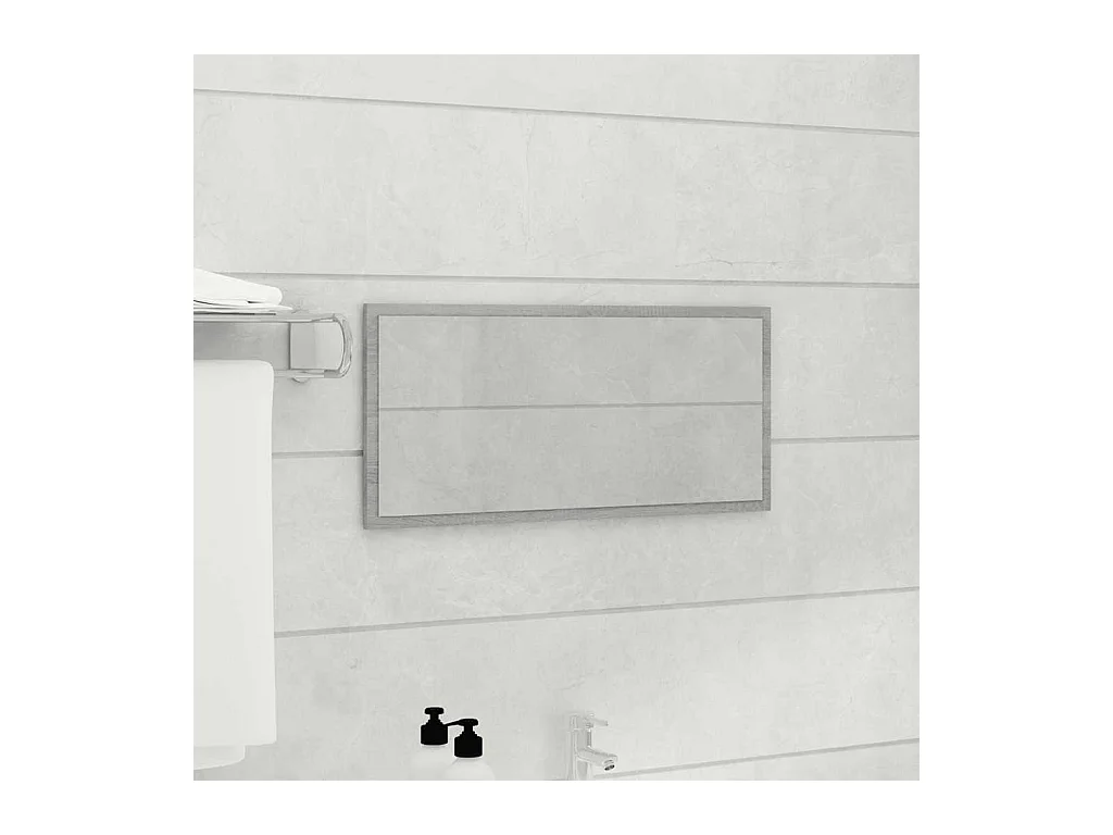 Ensemble de meubles de salle de bain 2 pcs Sonoma gris
