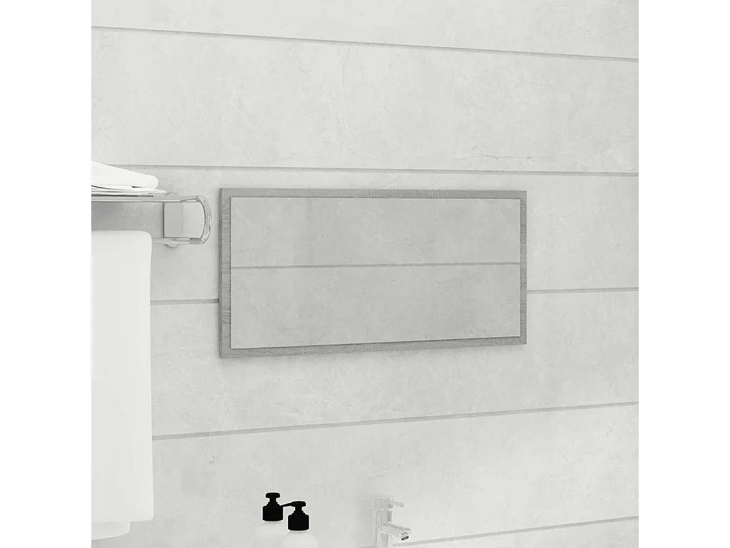 Ensemble de meubles de salle de bain 2 pcs Sonoma gris