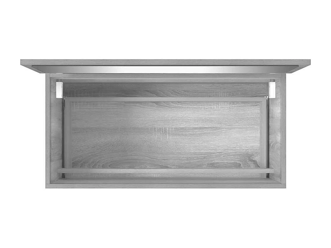 Ensemble de meubles de salle de bain 2 pcs Sonoma gris