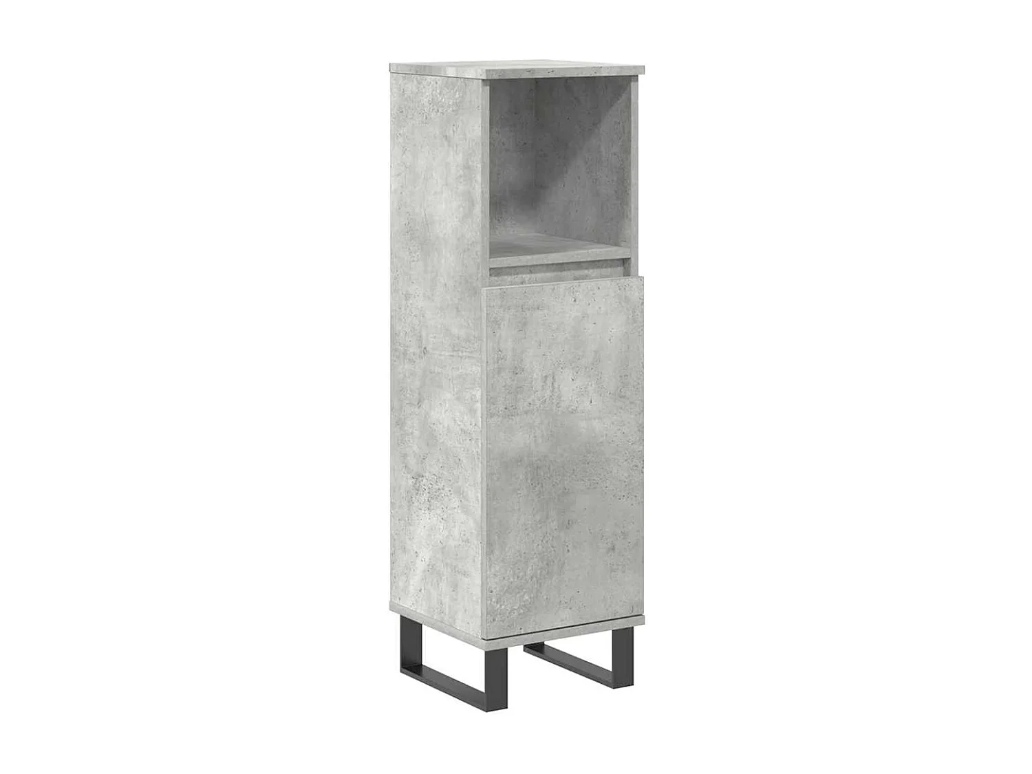 Ensemble de meubles de salle de bain 3 pcs gris béton