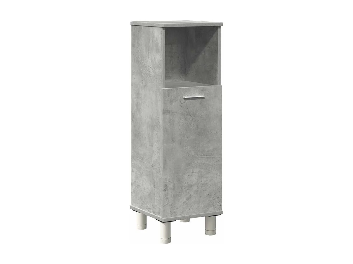 Set di mobili da bagno 4 pezzi grigio cemento
