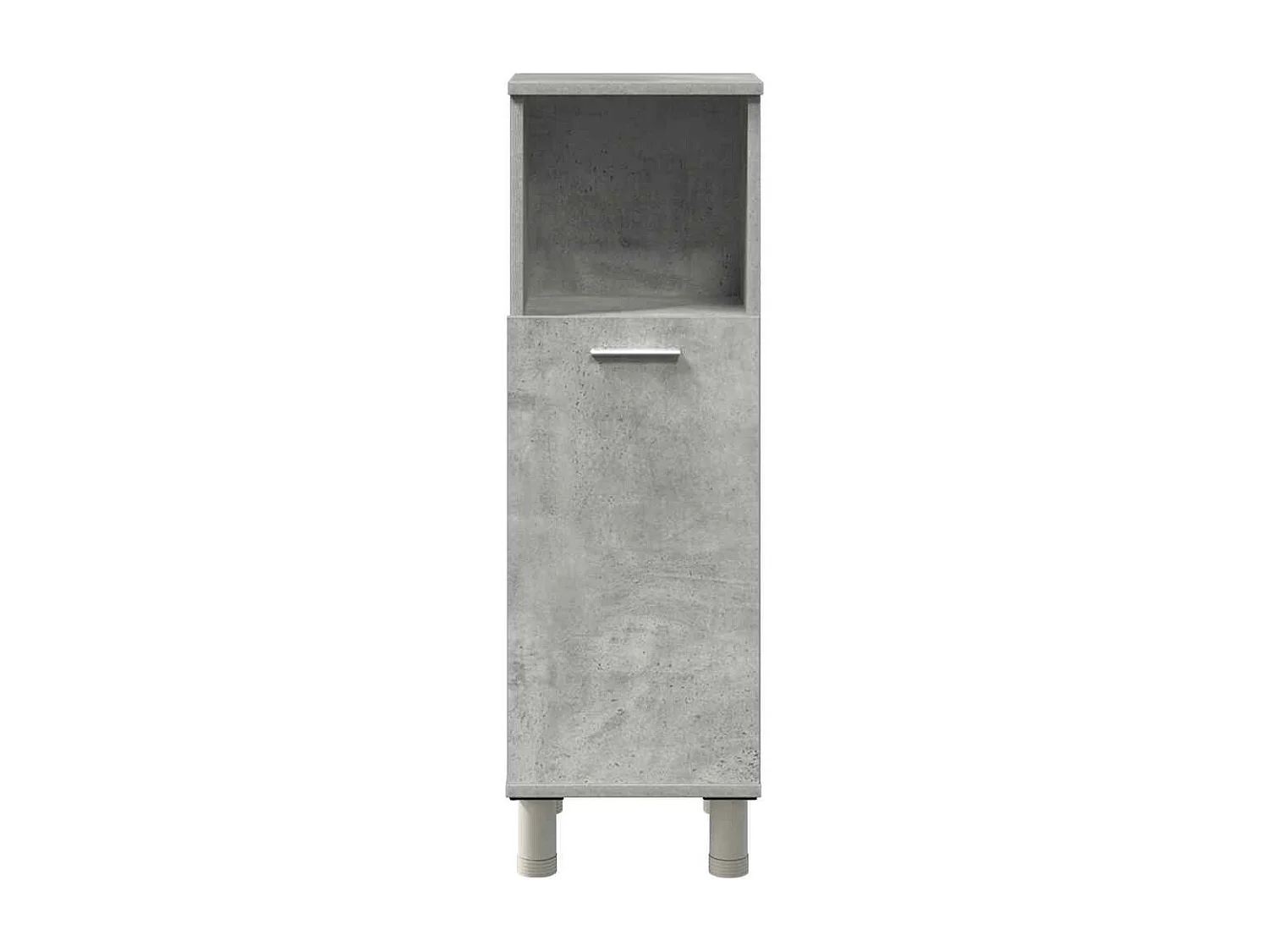 Set di mobili da bagno 4 pezzi grigio cemento