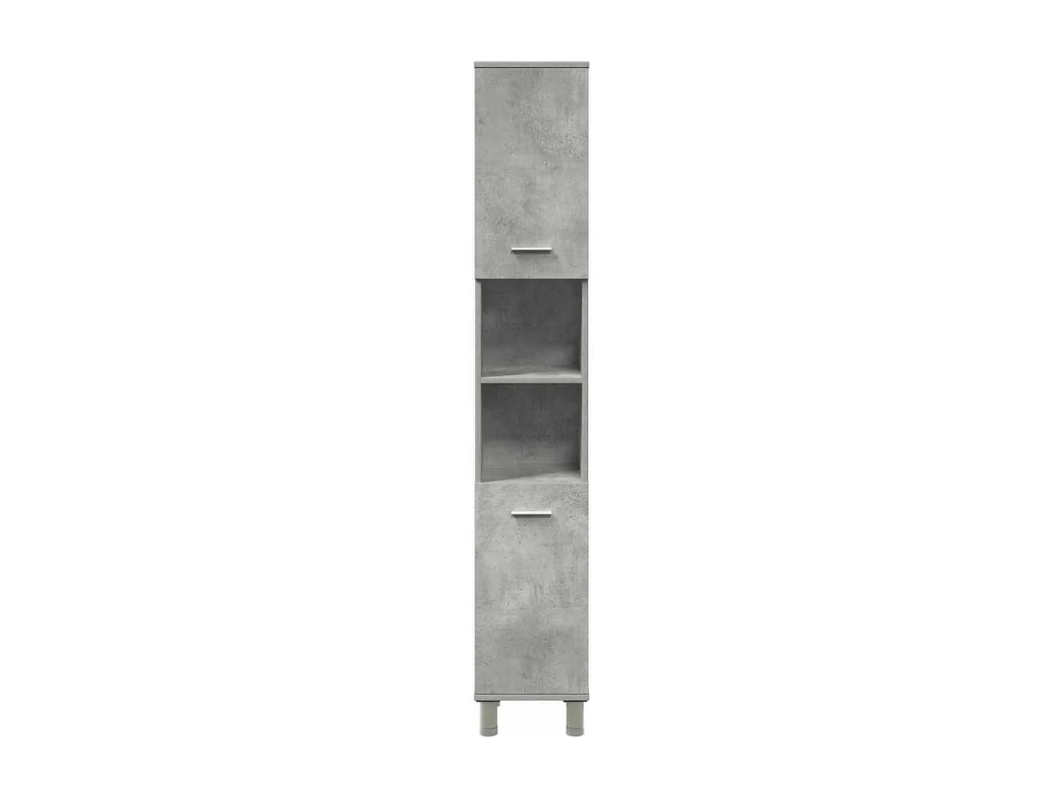 Set di mobili da bagno 4 pezzi grigio cemento