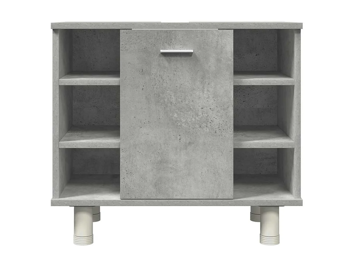 Set di mobili da bagno 4 pezzi grigio cemento