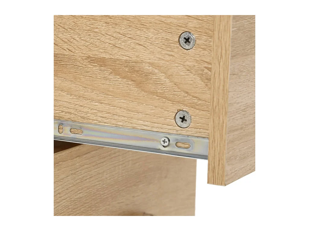 Ensemble de meubles salle de bain 7 pcs chêne bois d'ingénierie