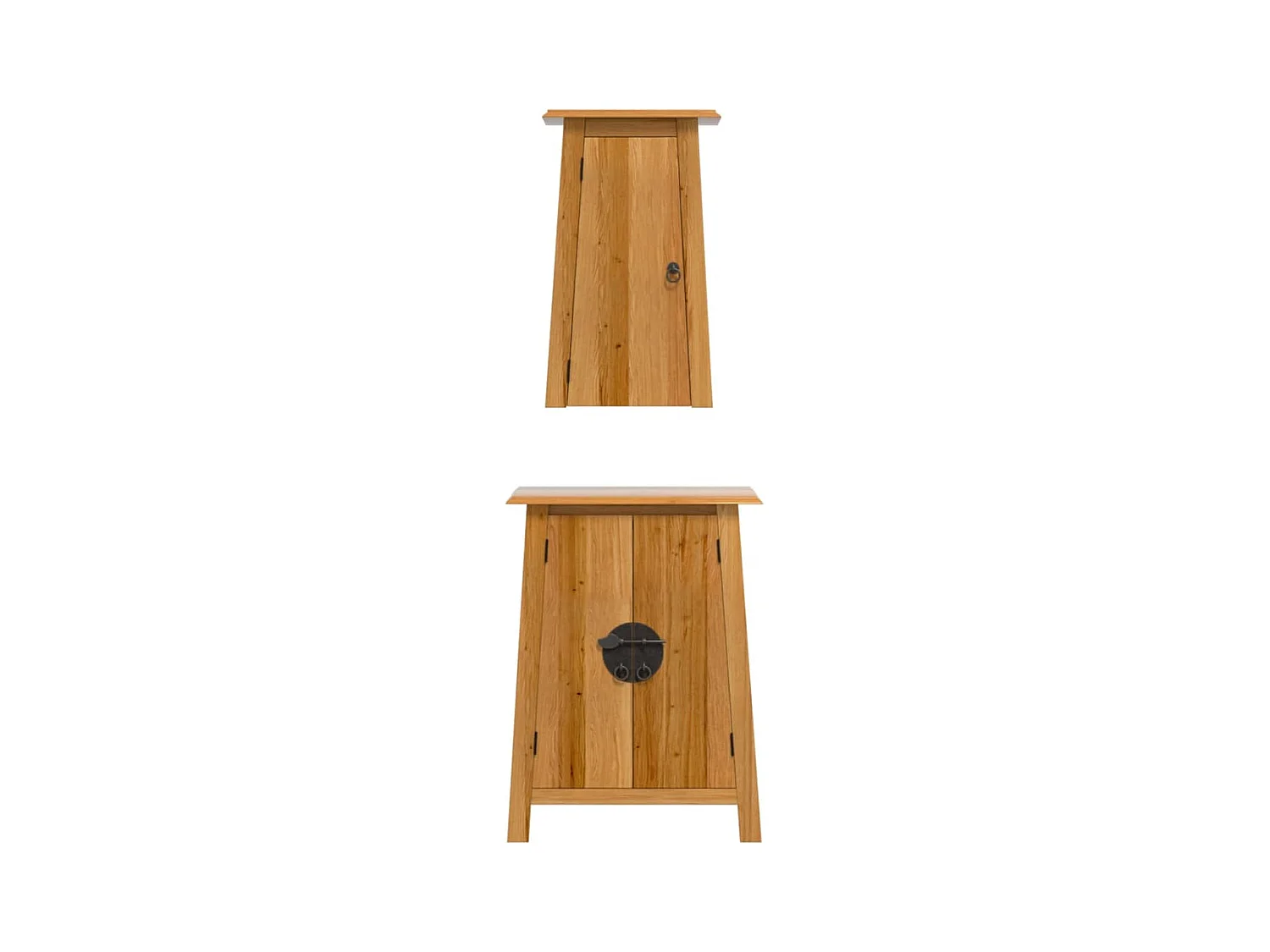 Ensemble de meubles de salle de bain 2 pcs bois de pin massif