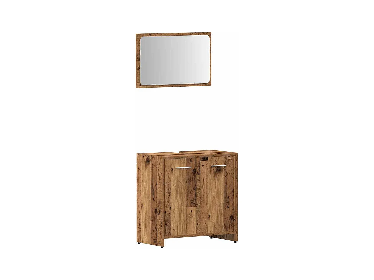Ensemble de meubles salle de bain 3 pcs bois d'ingénierie