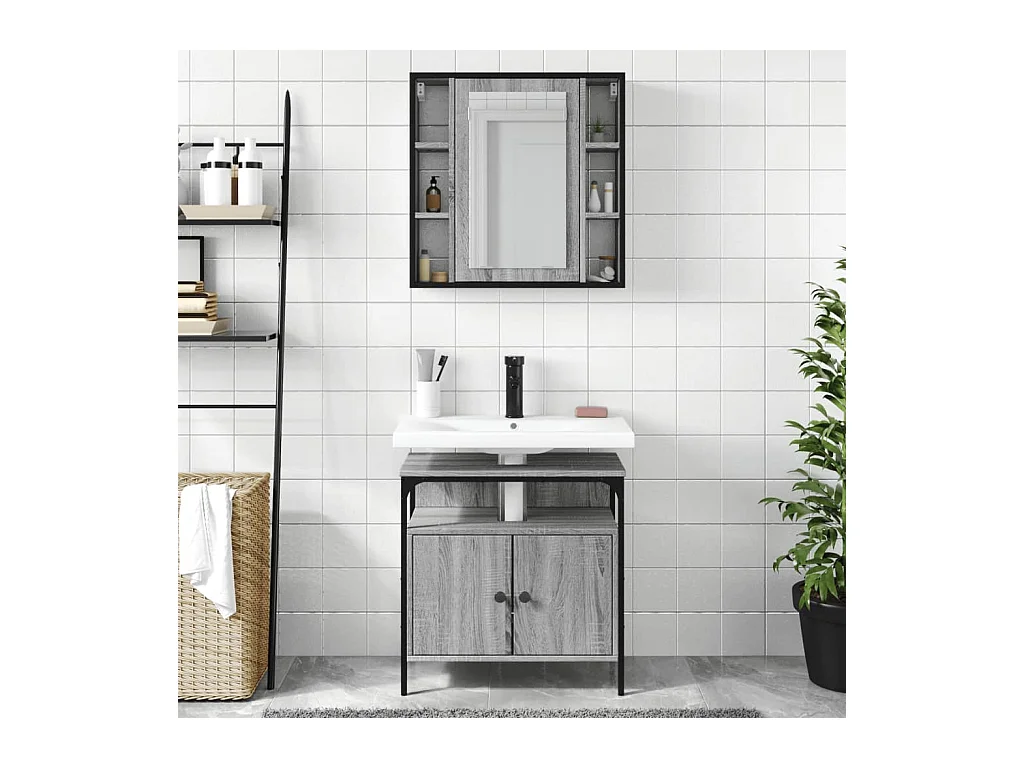 Sonoma Grey 2-delige badkamermeubelset