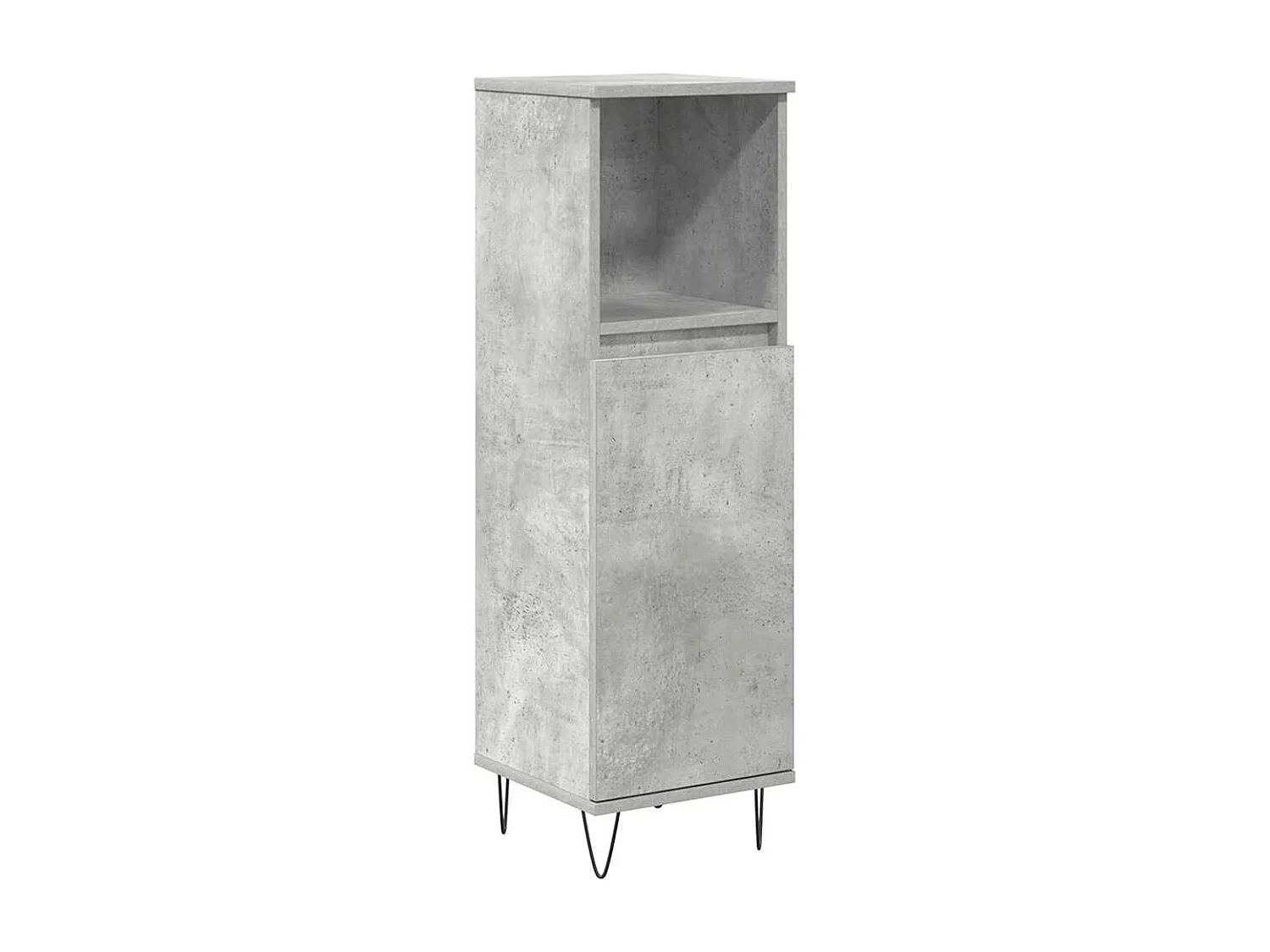 Ensemble de meubles de salle de bain 3 pcs gris béton