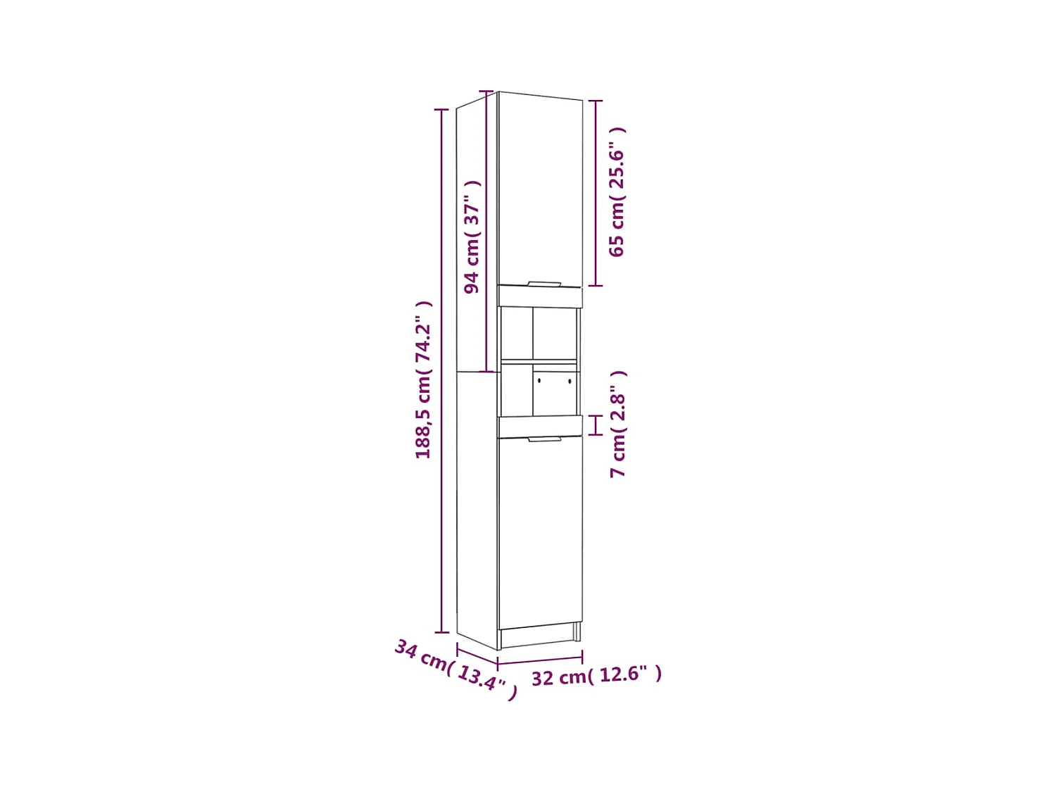 Meubles de salle de bain 4 pcs Blanc Bois d'ingénierie