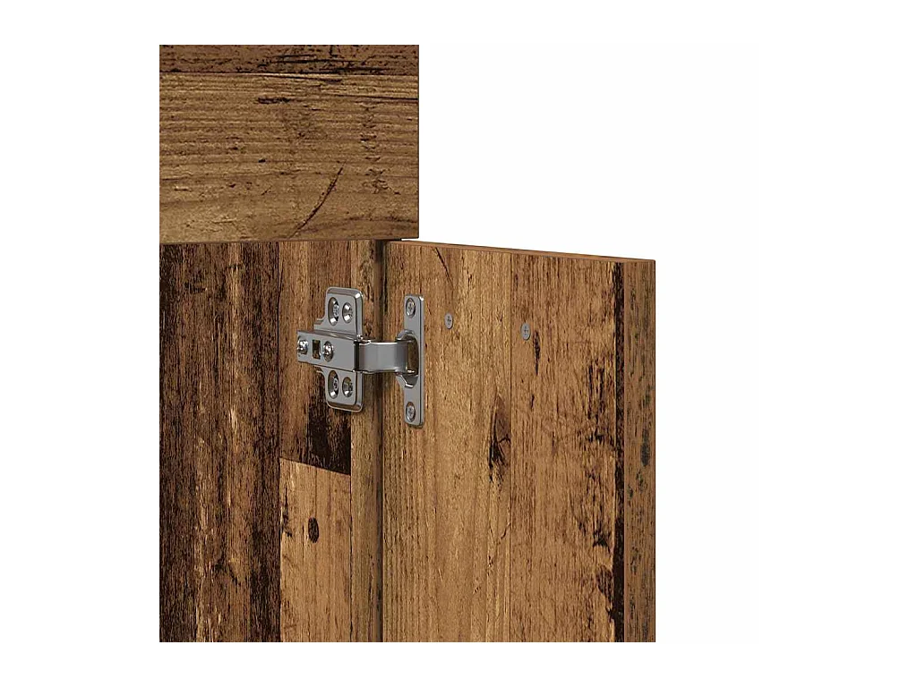 Set di mobili da bagno 4 pezzi in legno anticato