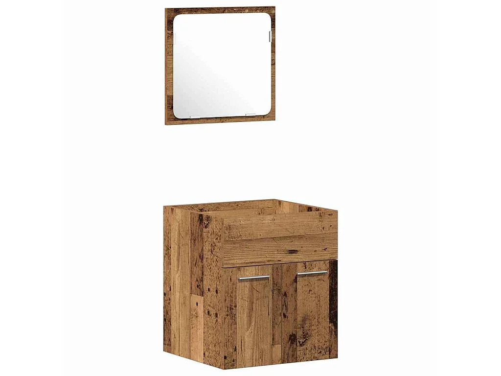Ensemble de meubles de salle de bain 4 pcs Bois Ancien