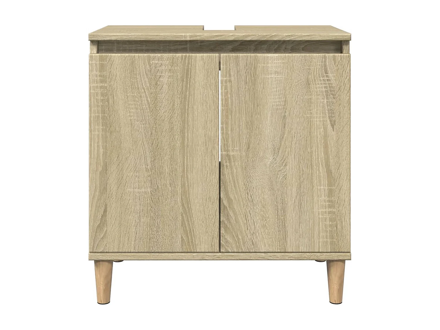 Conjunto de muebles de baño de 3 piezas roble sonoma