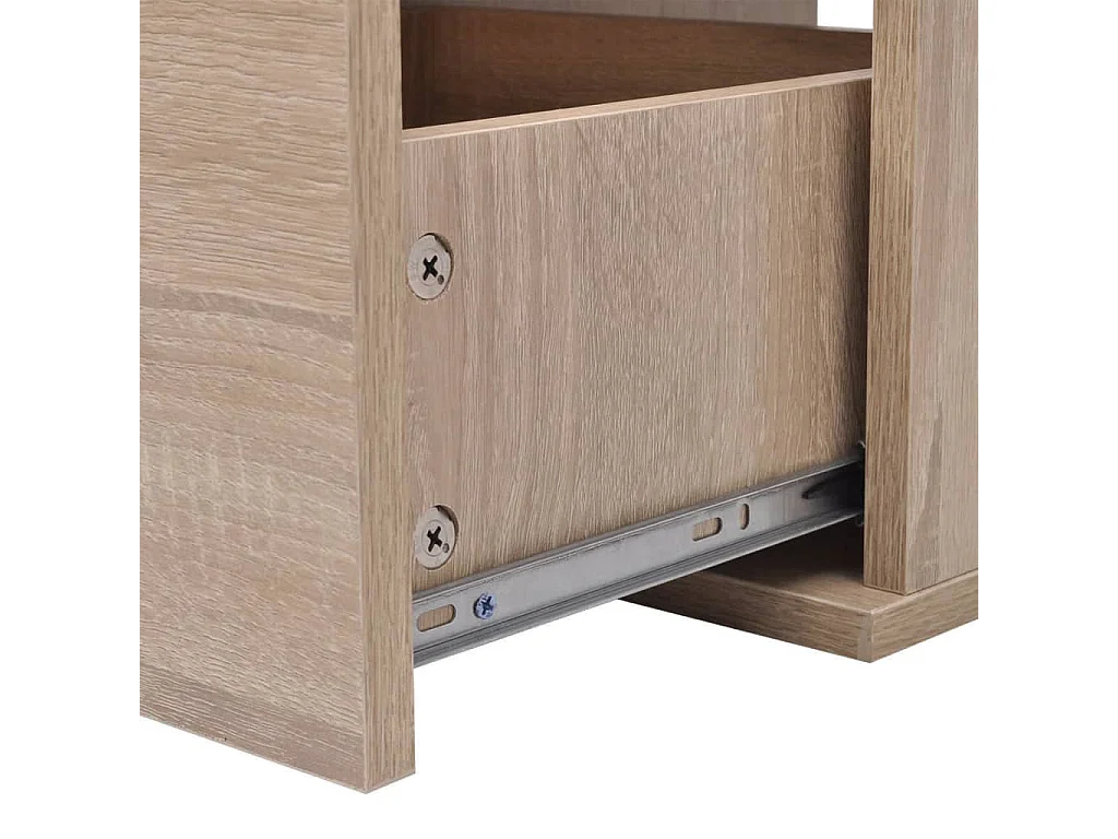 Mobiletto da bagno 11 pezzi con lavabo e rubinetto Beige