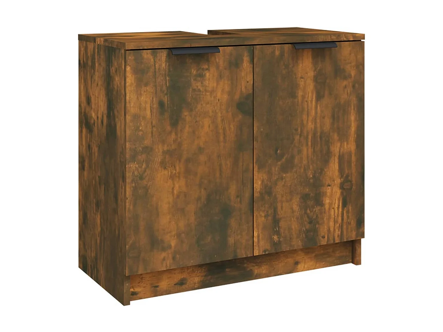 Set di mobili da bagno in rovere affumicato da 3 pezzi