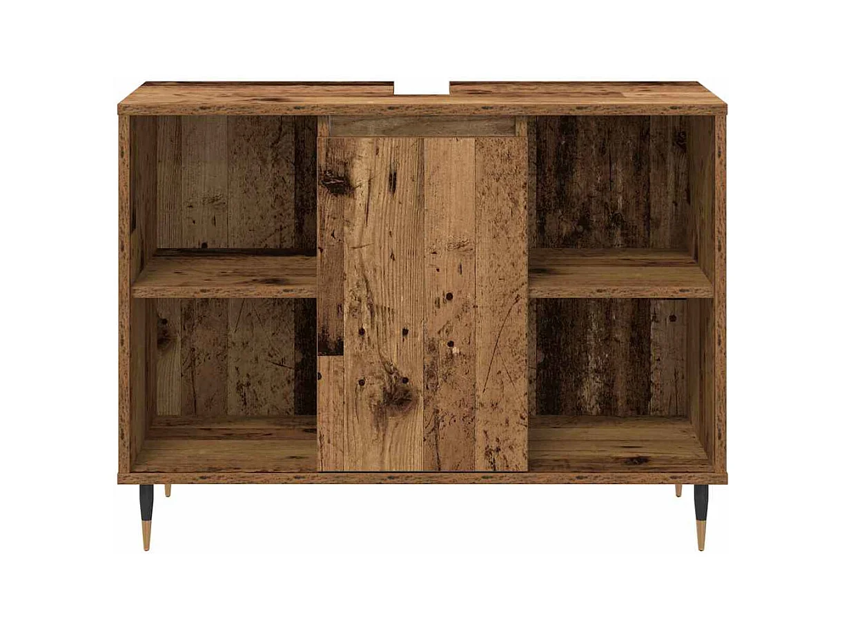 Ensemble de Meubles de Salle de Bain 3 pcs Bois Ancien