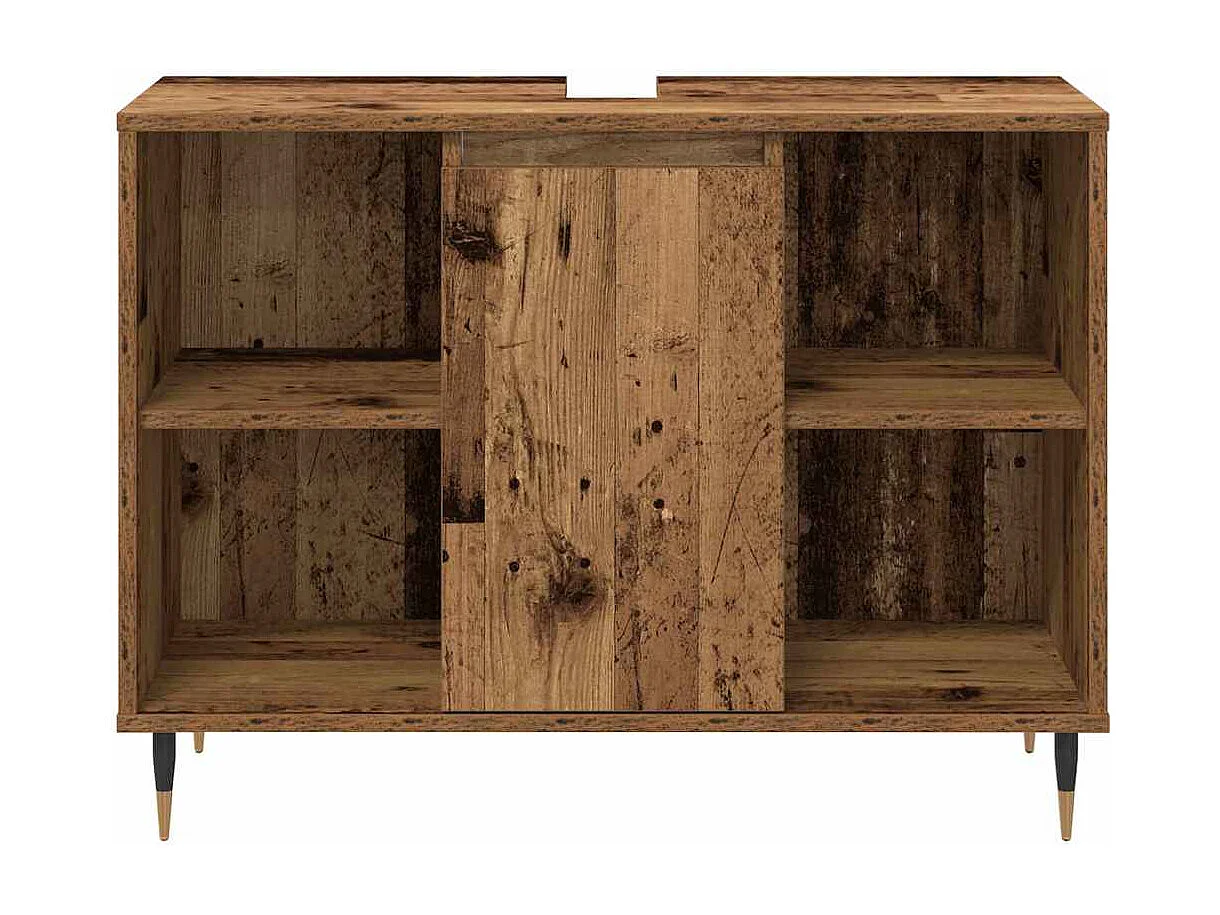 Ensemble de Meubles de Salle de Bain 3 pcs Bois Ancien