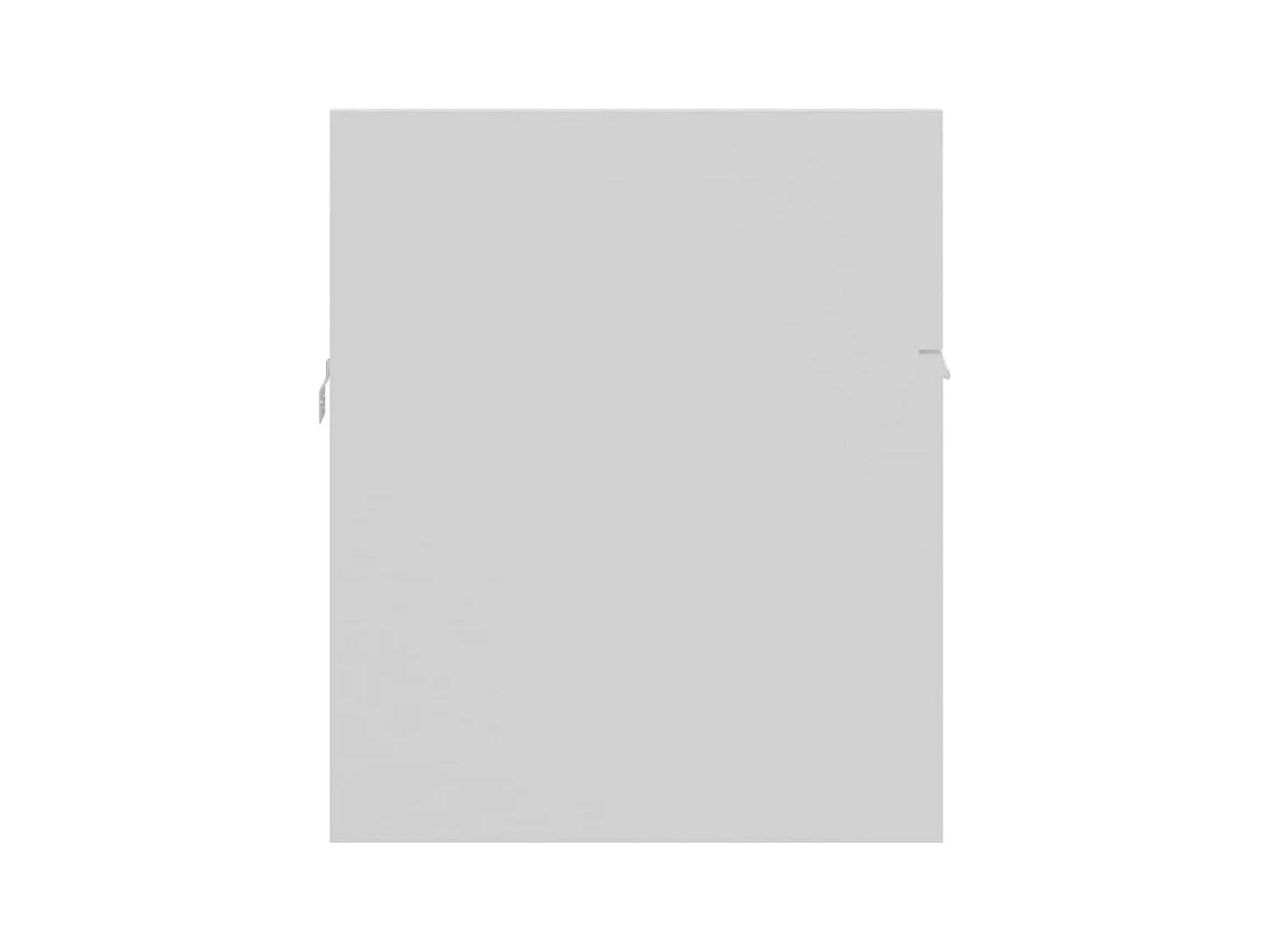 Juego de muebles de baño de 2 piezas de madera de ingeniería blanca