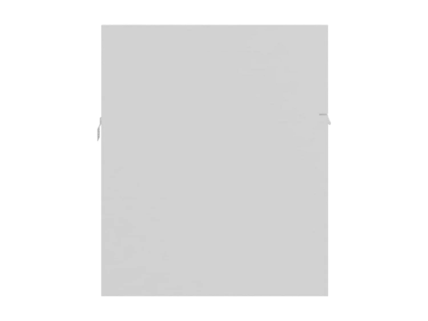 Ensemble de meubles de salle de bain 2pcs blanc bois ingénierie