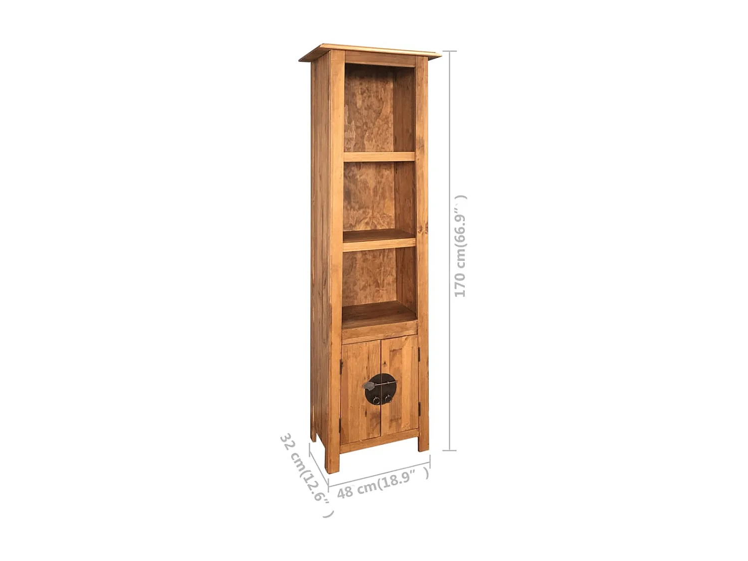 Juego de baño de 5 piezas en madera maciza de pino