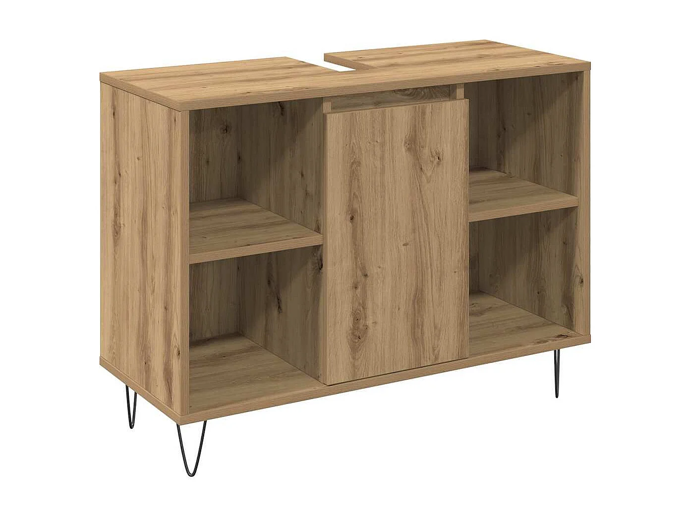 Set di mobili da bagno 3 pezzi in rovere lavorato a mano