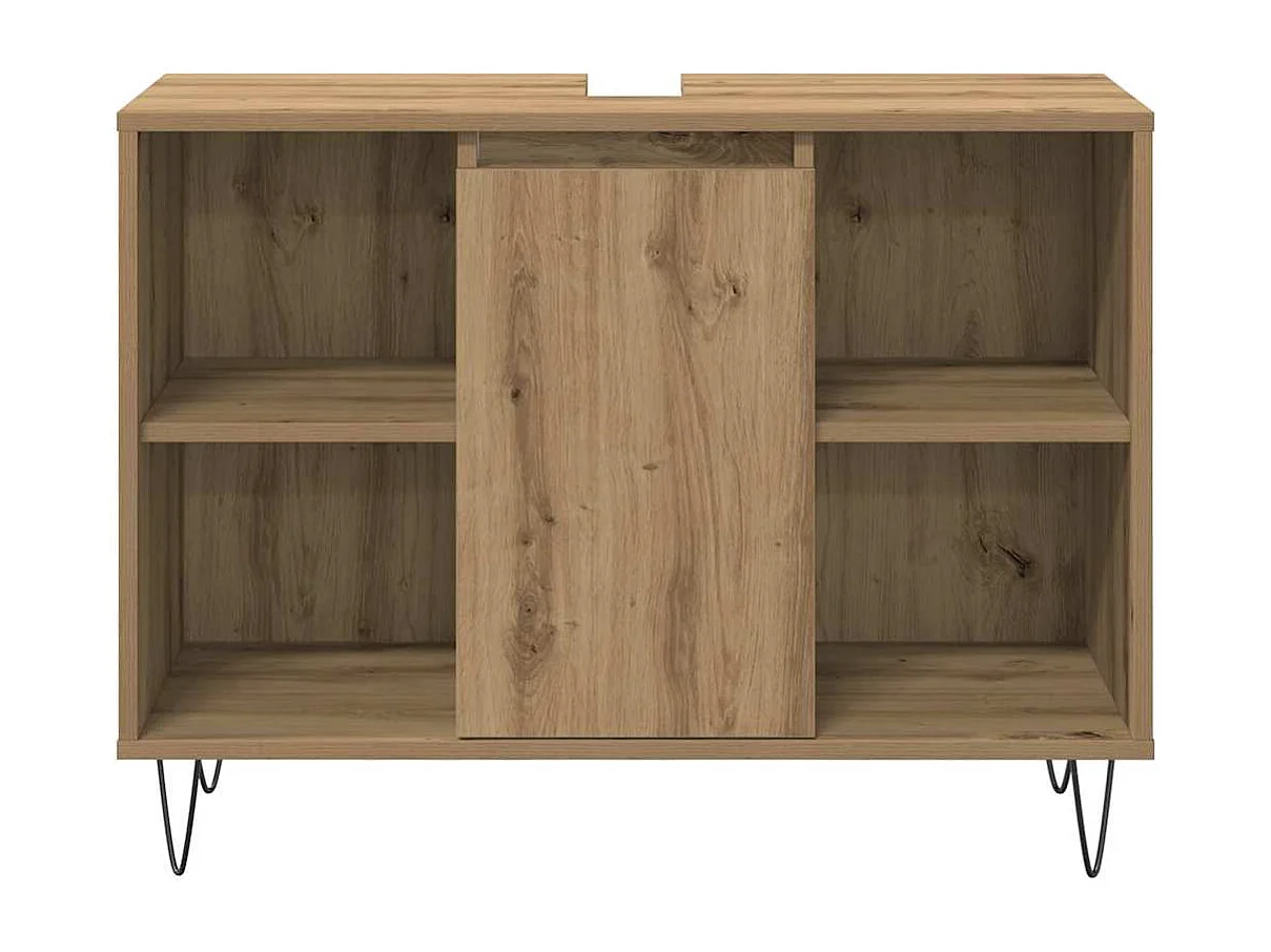 Set di mobili da bagno 3 pezzi in rovere lavorato a mano