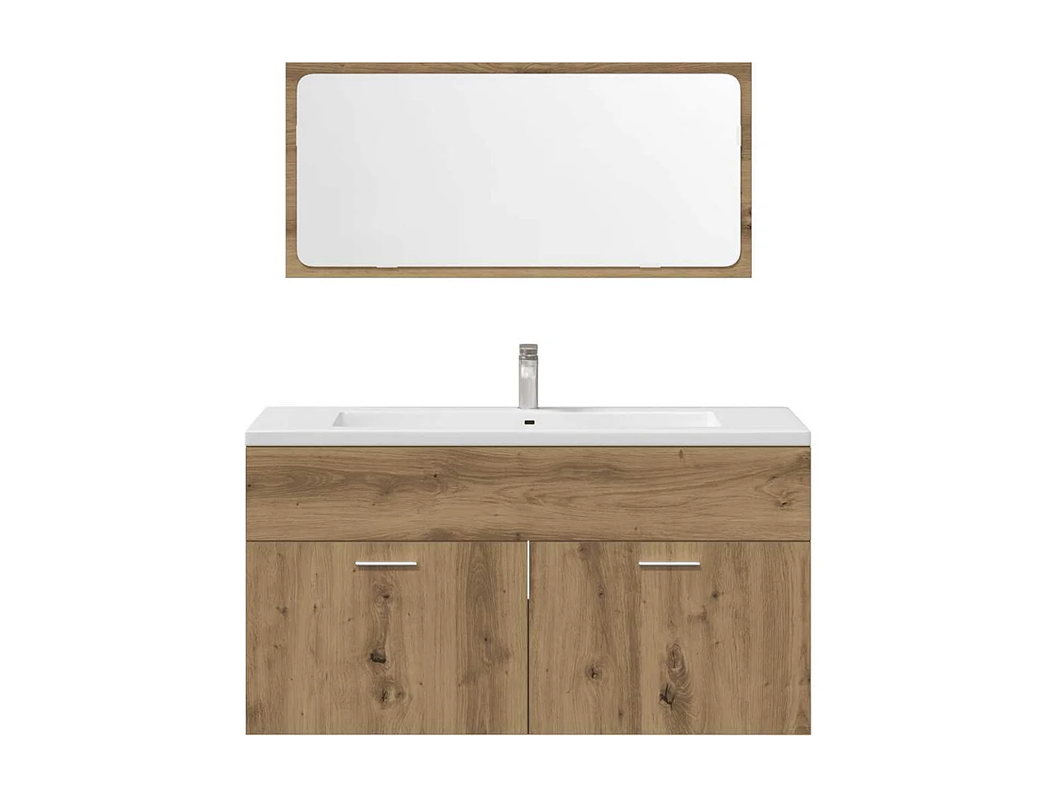 Ensemble de meubles salle de bain 4 pcs bois d'ingénierie