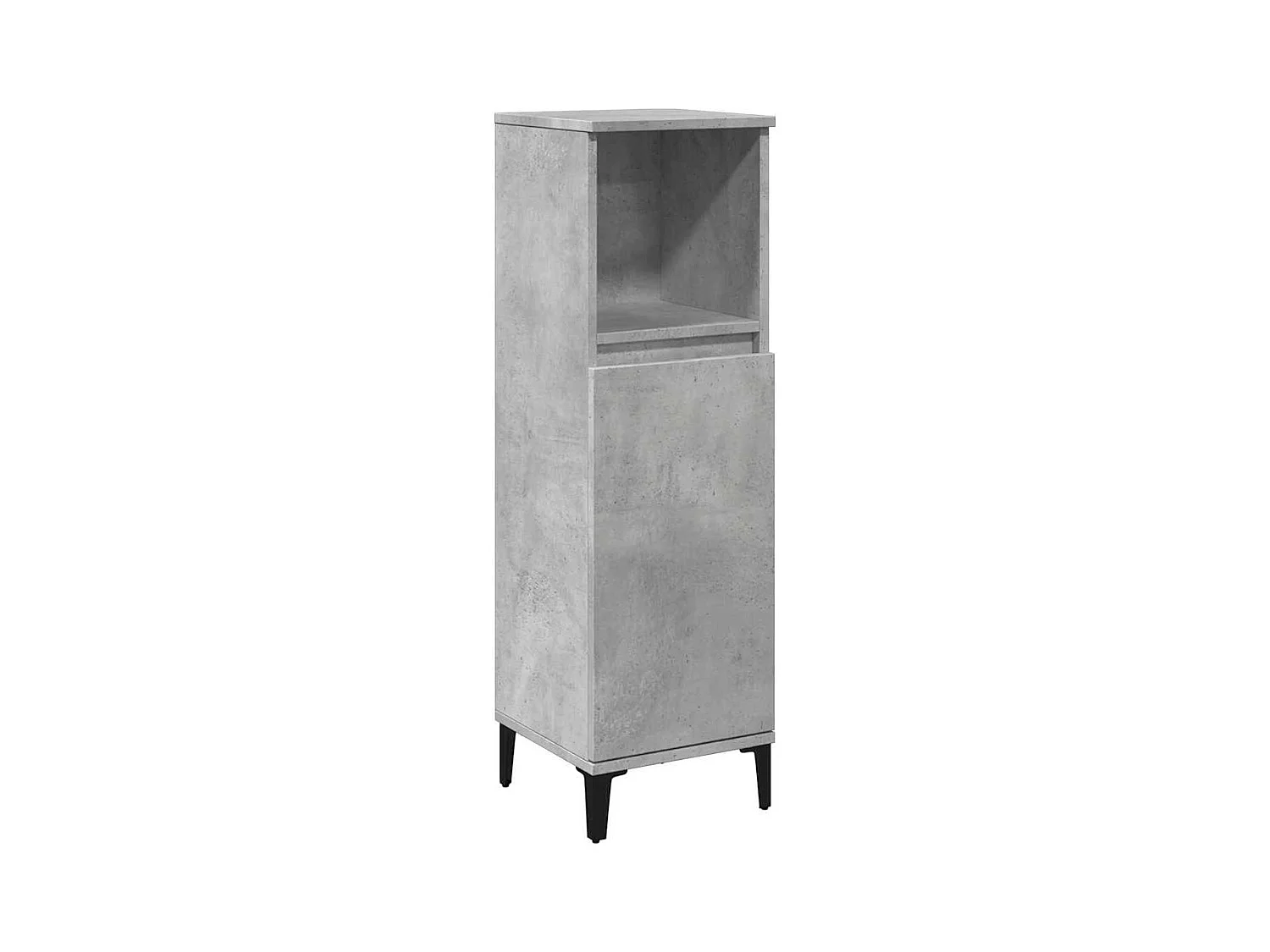 Ensemble de meubles de salle de bain 3 pcs gris béton