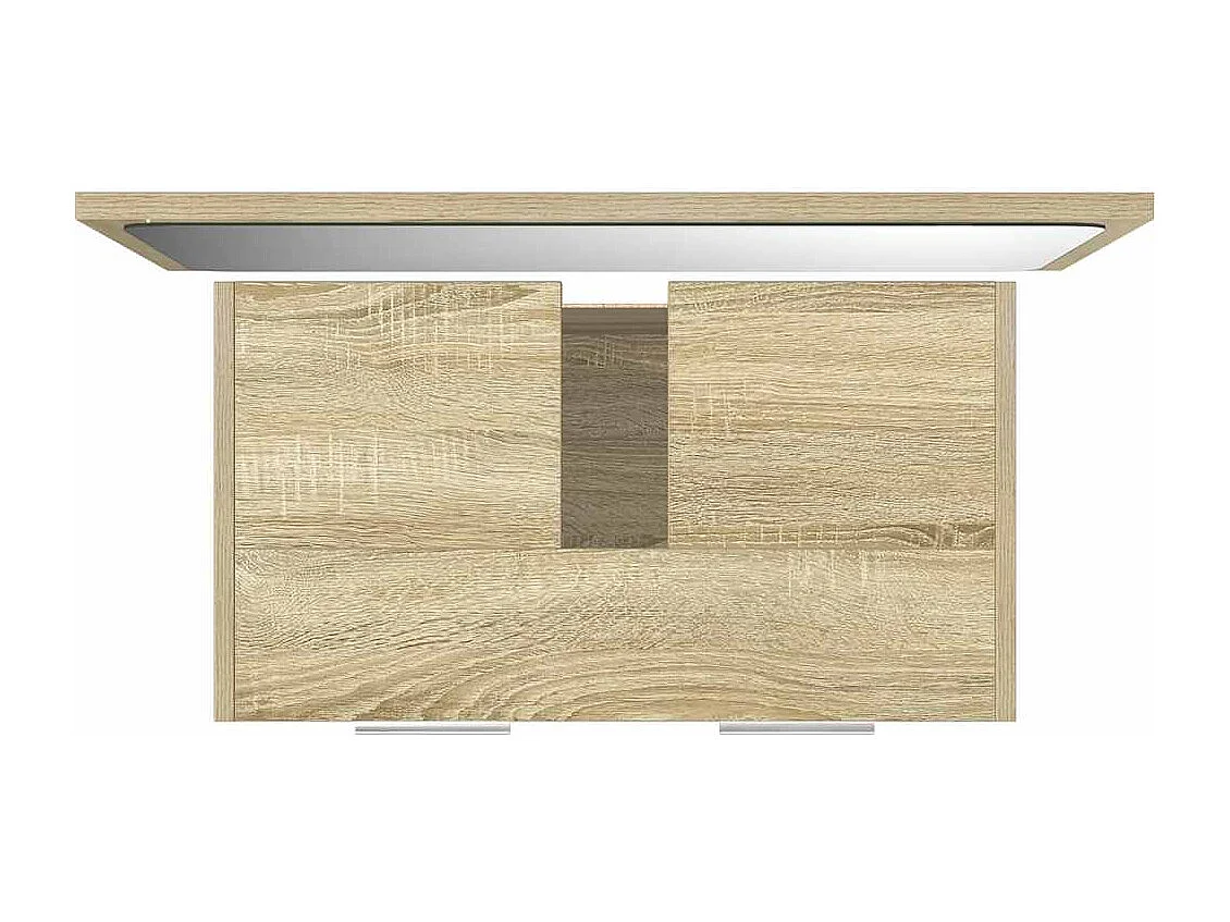 Set di mobili da bagno 2 pezzi in rovere Sonoma