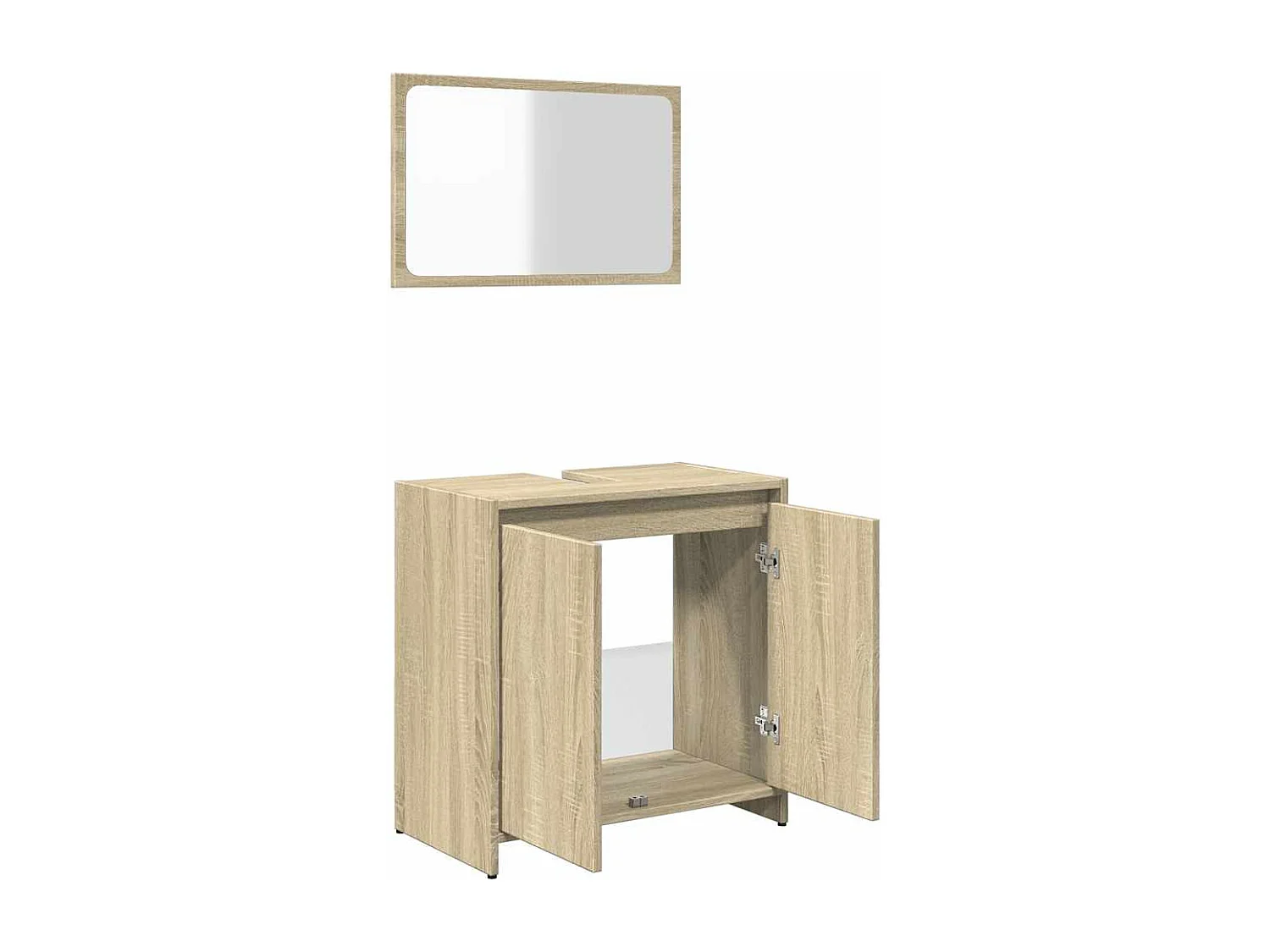 Set di mobili da bagno 2 pezzi in rovere Sonoma