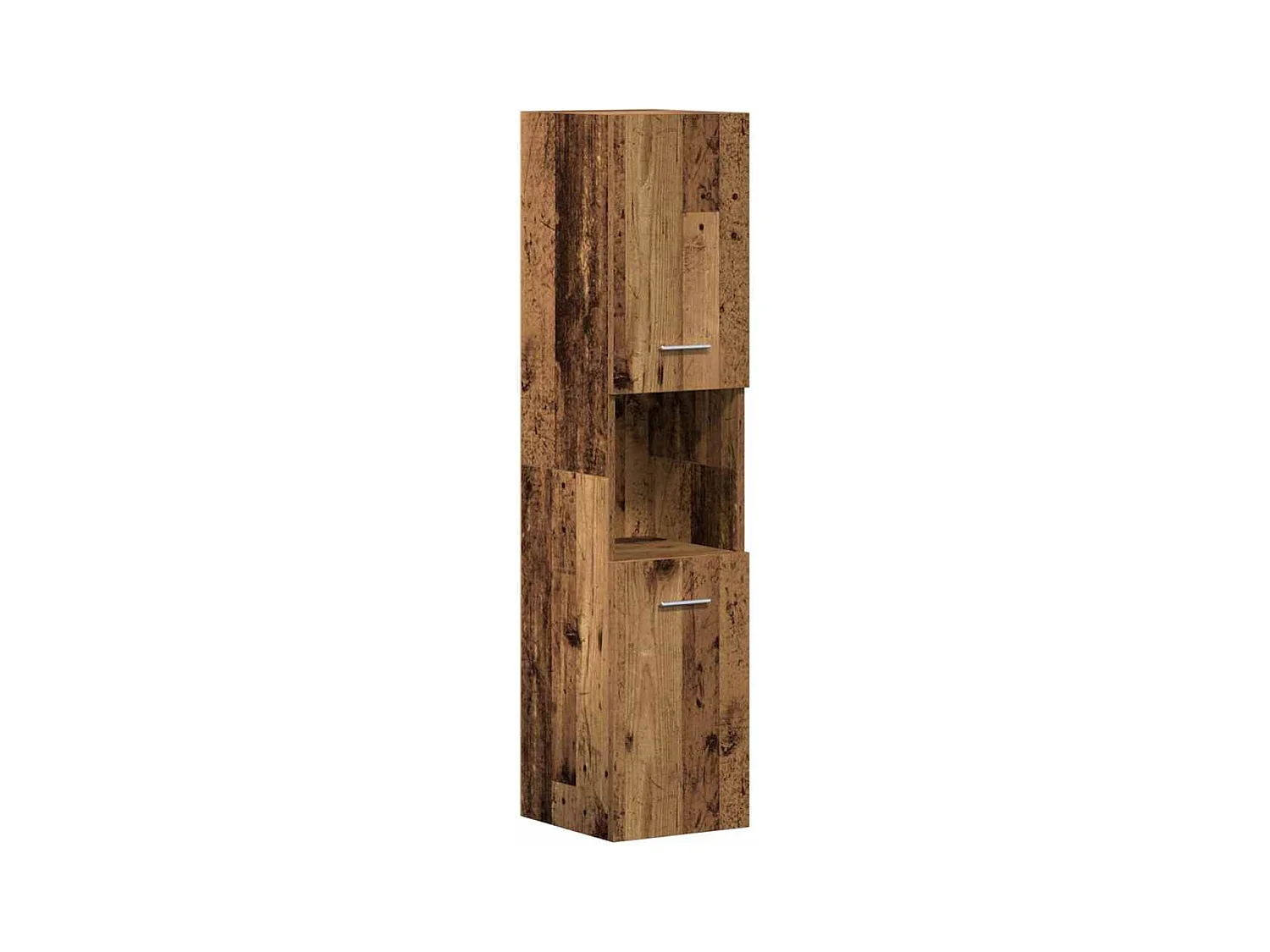 Set di mobili da bagno 3 pezzi in legno anticato