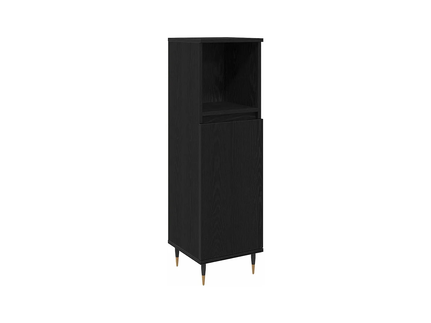 Ensemble de Meubles de Salle de Bain 3 pcs Chêne noir