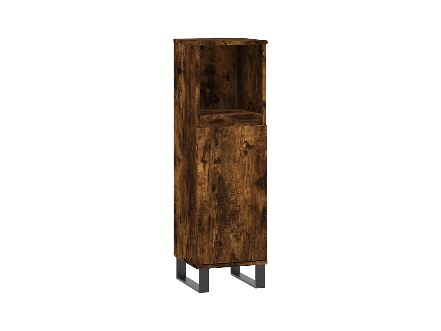 Ensemble de meubles de salle de bain 3 pcs Chêne fumé