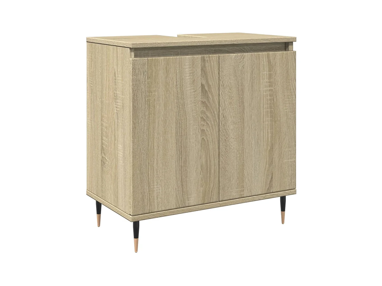 Conjunto de muebles de baño de 3 piezas roble sonoma