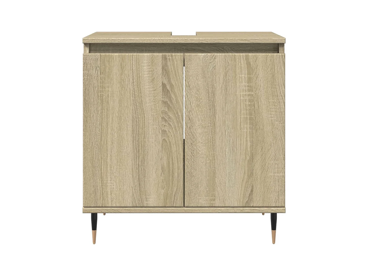 Conjunto de muebles de baño de 3 piezas roble sonoma