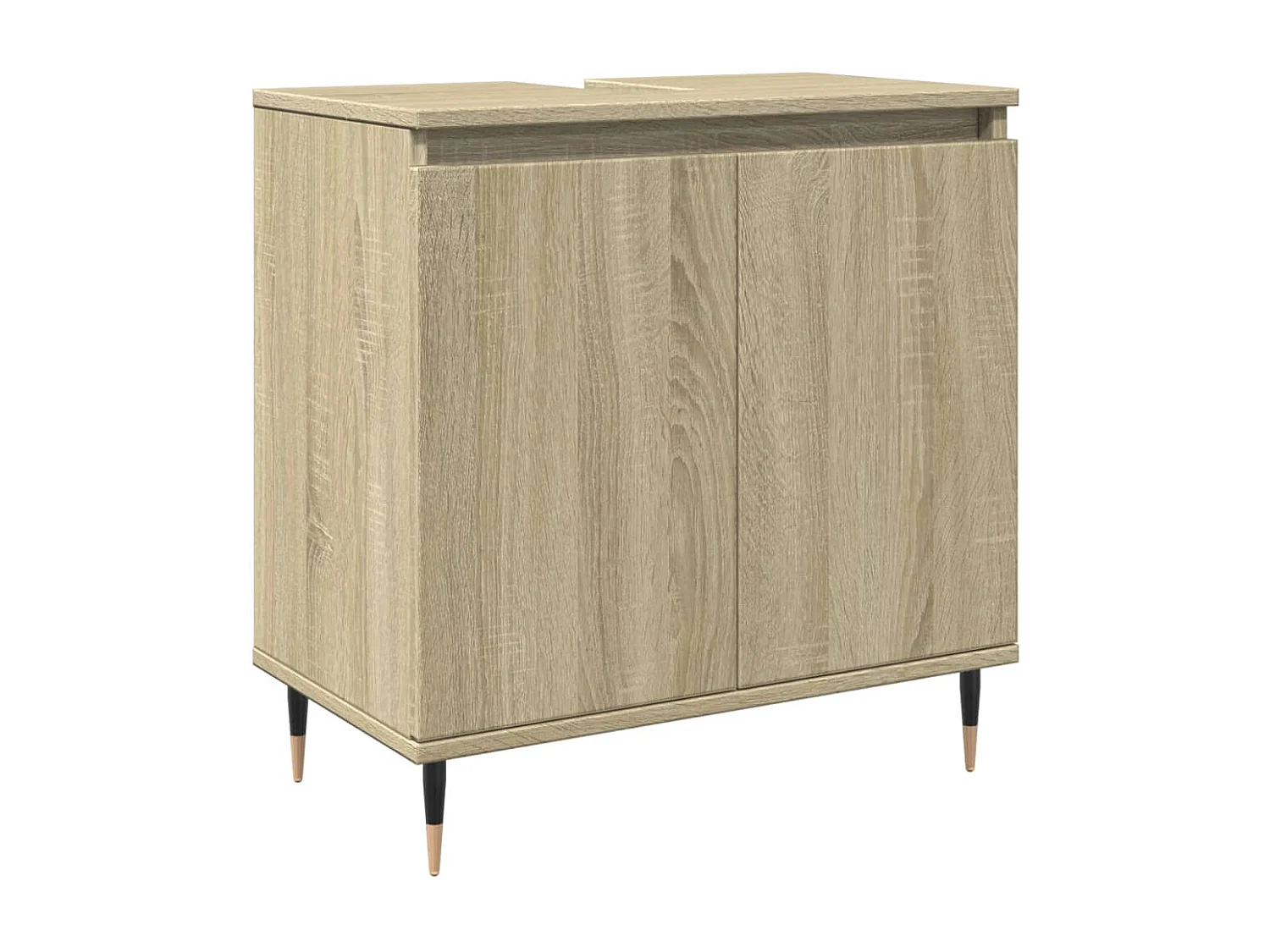 Conjunto de muebles de baño de 3 piezas roble sonoma