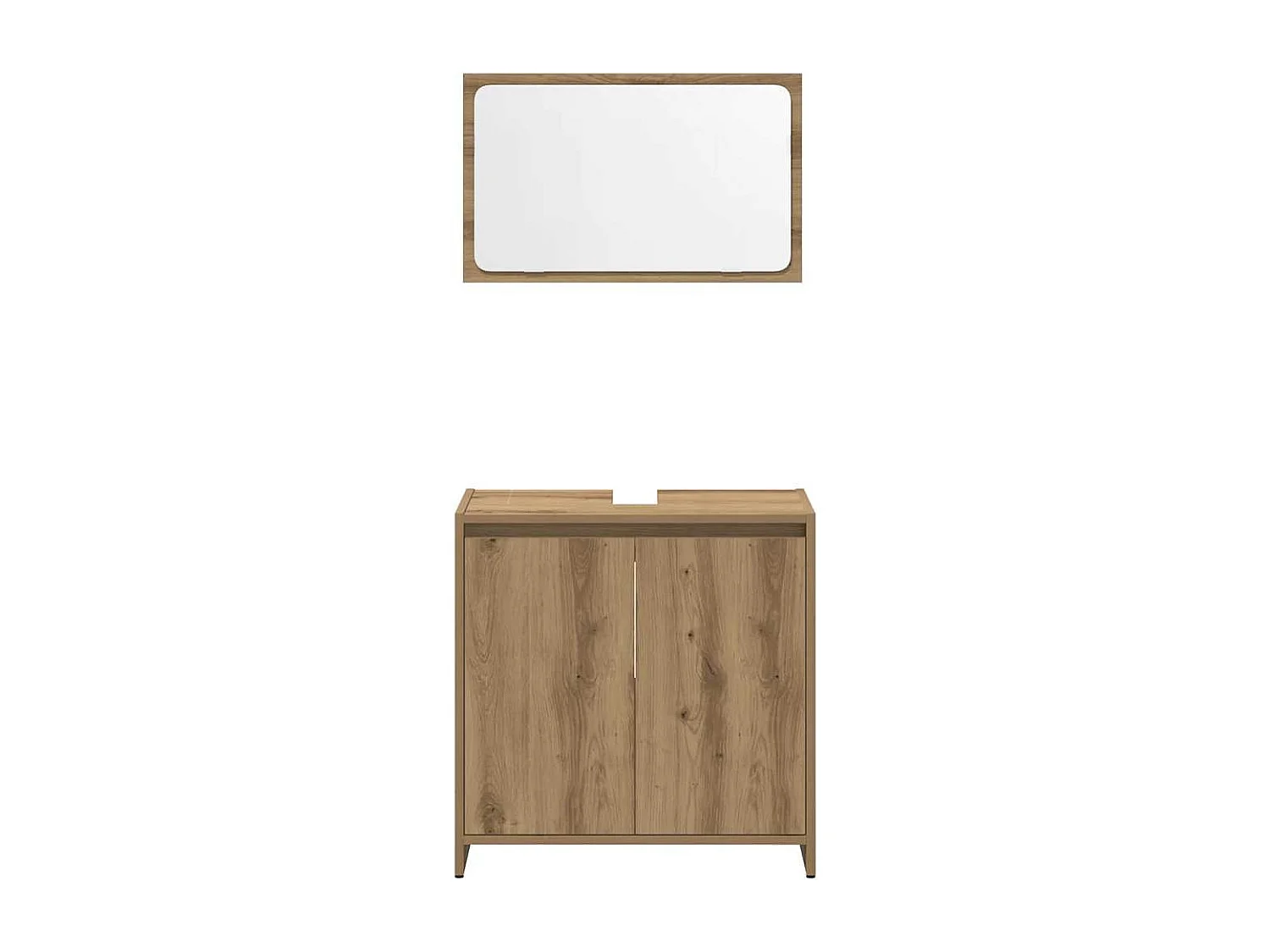 Ensemble de meubles salle de bain 4 pcs bois d'ingénierie